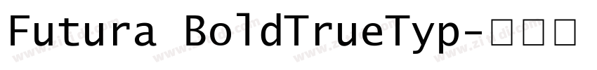 Futura BoldTrueTyp字体转换